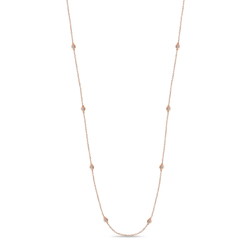 dainty sapphire stacking rings 14K 0.30CT Diamond CHAIN