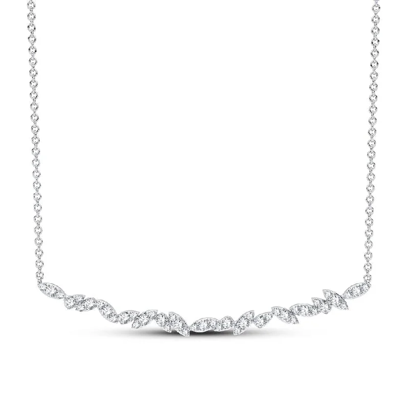 dainty silver hamsa bracelet 14K 0.36CT Diamond Necklace