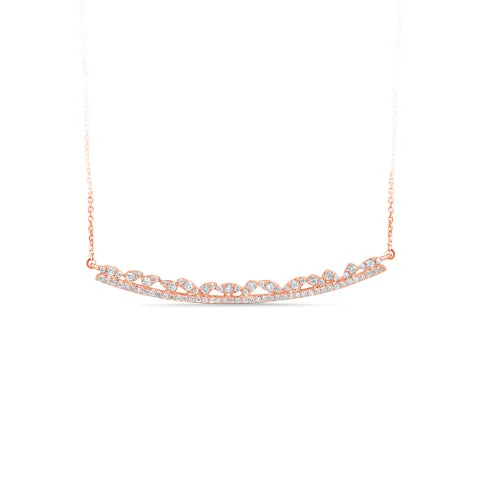 vintage-style diamond halo ring 14K 0.50CT Diamond NECKLACE