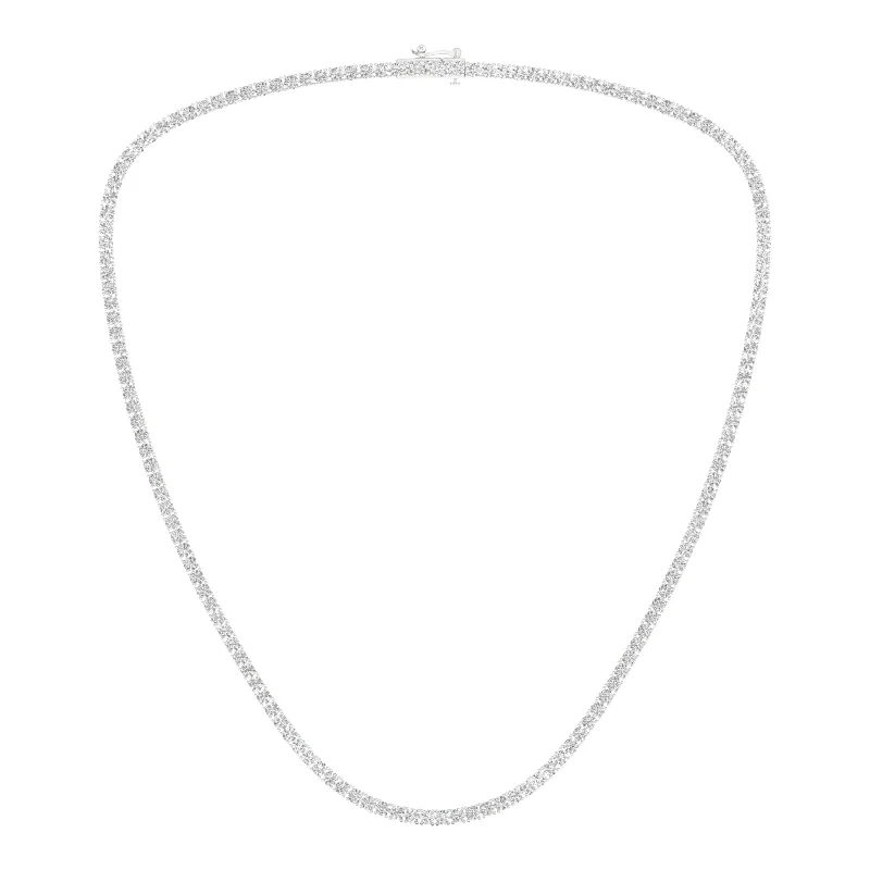 antique filigree wedding band 14K 10.00CT Certified Lab Grown Diamond Necklace ( IGI Certified )