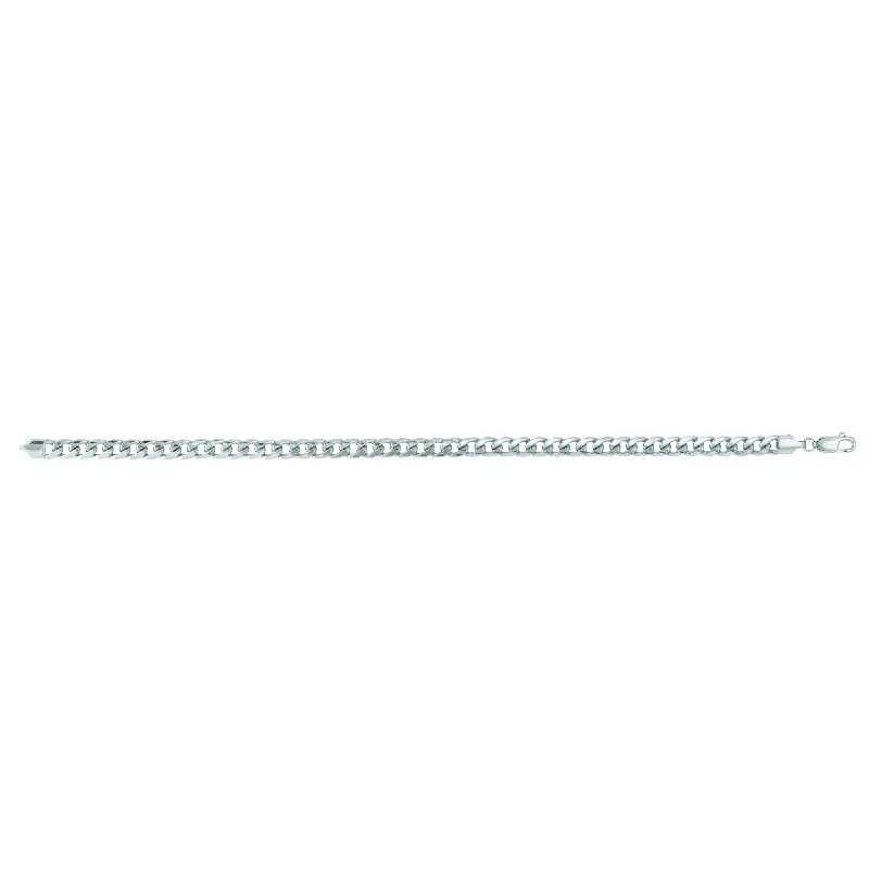 custom engraved infinity necklace 14K Gold 5.5mm Semi-Solid Miami Cuban Chain