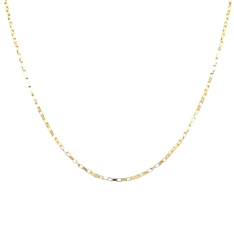 men’s engraved stainless steel bracelet 14K Gold Link Box Chain