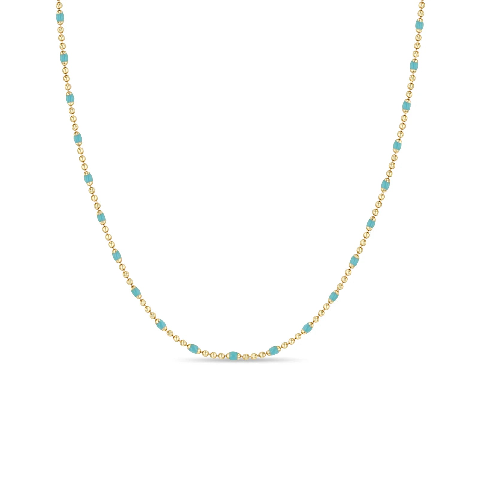 handmade leather ring 14k Turquoise Enamel Tube Bar Chain Necklace