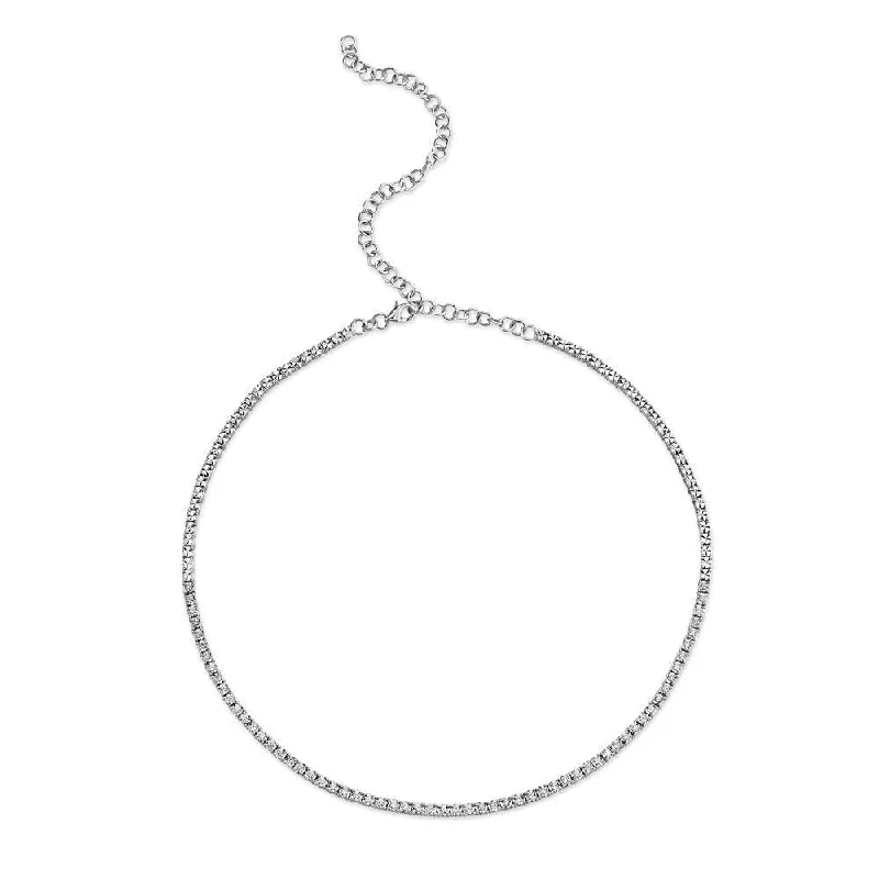 large statement turquoise ring 14K White Gold 0.95ct Diamond Tennis Adjustable Necklace