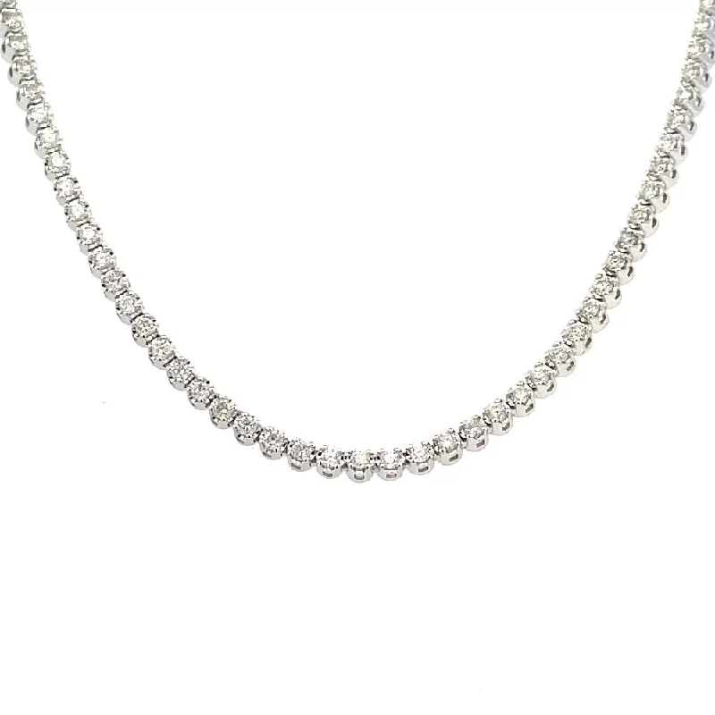 vintage art deco sapphire ring 14K White Gold Diamond Tennis Necklace 1 5/8 CTW