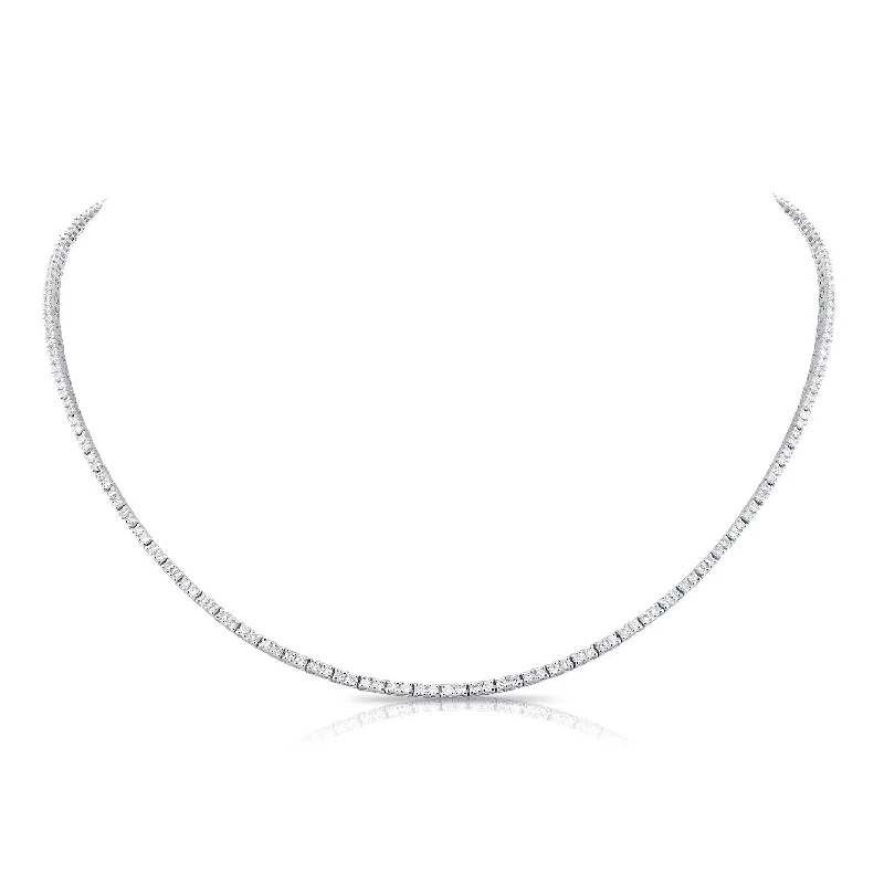silver dragon claw ring 14K White Gold Diamond Tennis Necklace