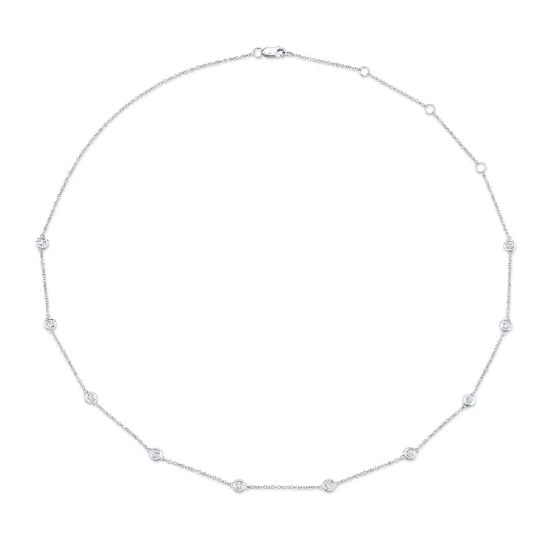 boho gold leaf ring 14K White Gold Diamonds By The Yard Chain