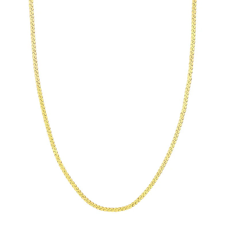 personalized name ring Yellow Gold 14K 3.00mm Serpentine Chain