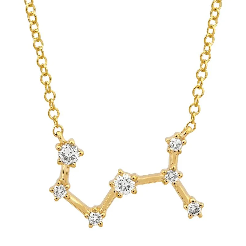 chunky boho turquoise ring 14k Yellow Gold Diamond Scorpio Constellation Necklace