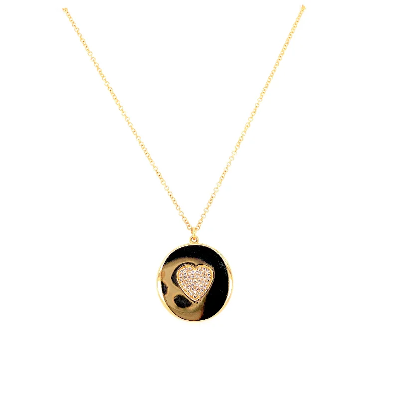 real garnet stacking rings 14K Yellow Gold Diamond Heart Locket Necklace