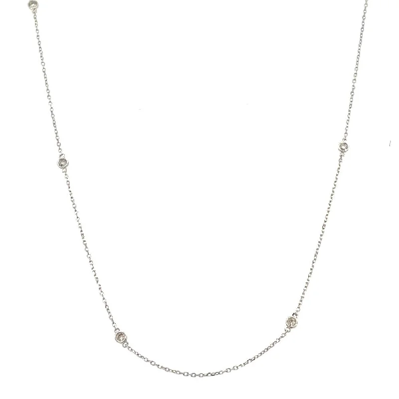 modern infinity signet ring 14KW Diamonds by the Yard Necklace 1/4 CTW
