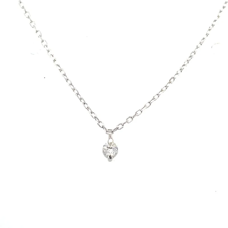 delicate marquise diamond band 14KW Floating Diamond Pendant | Aurelie Gi