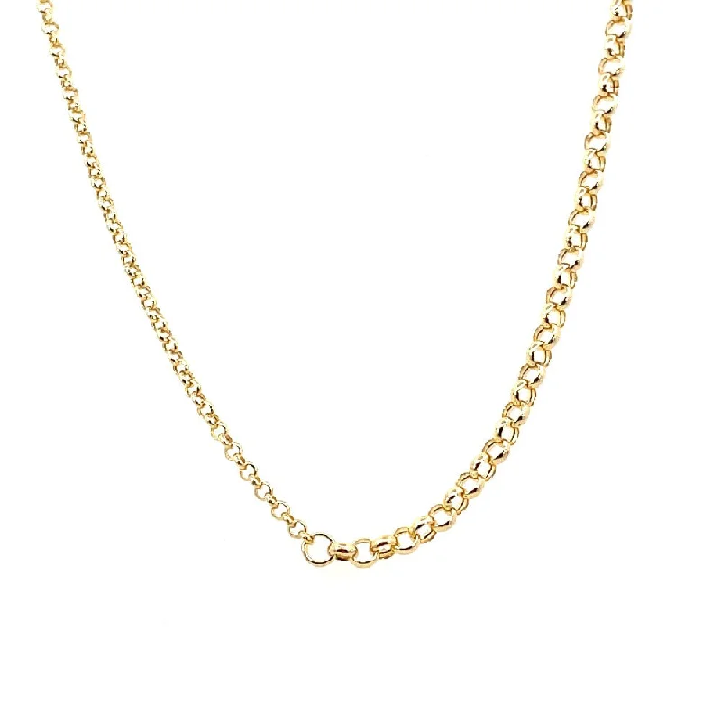 adjustable infinity charm bracelet 14KY Hollow Rolo 50/50 Split Chain Necklace 20"