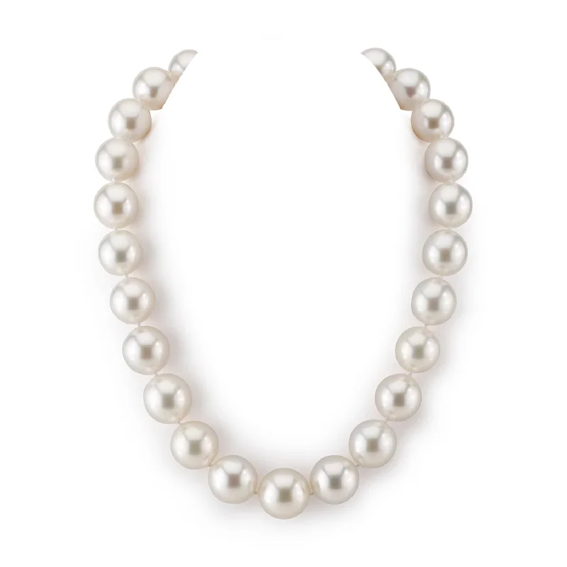 luxury diamond anniversary band White South Sea Pearl Necklace 15-16.2mm - AAAA Quality