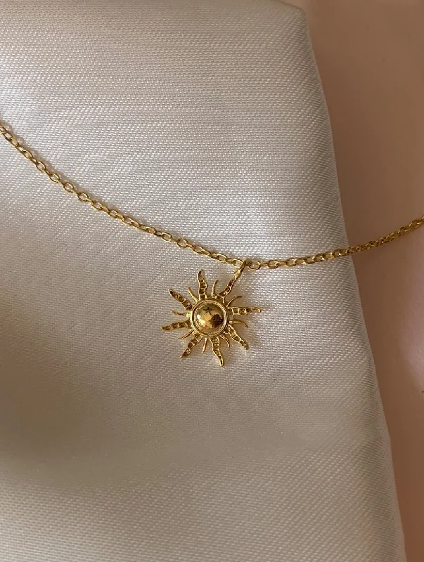 tiny star constellation bracelet 18K Gold Dipped Sun Necklace