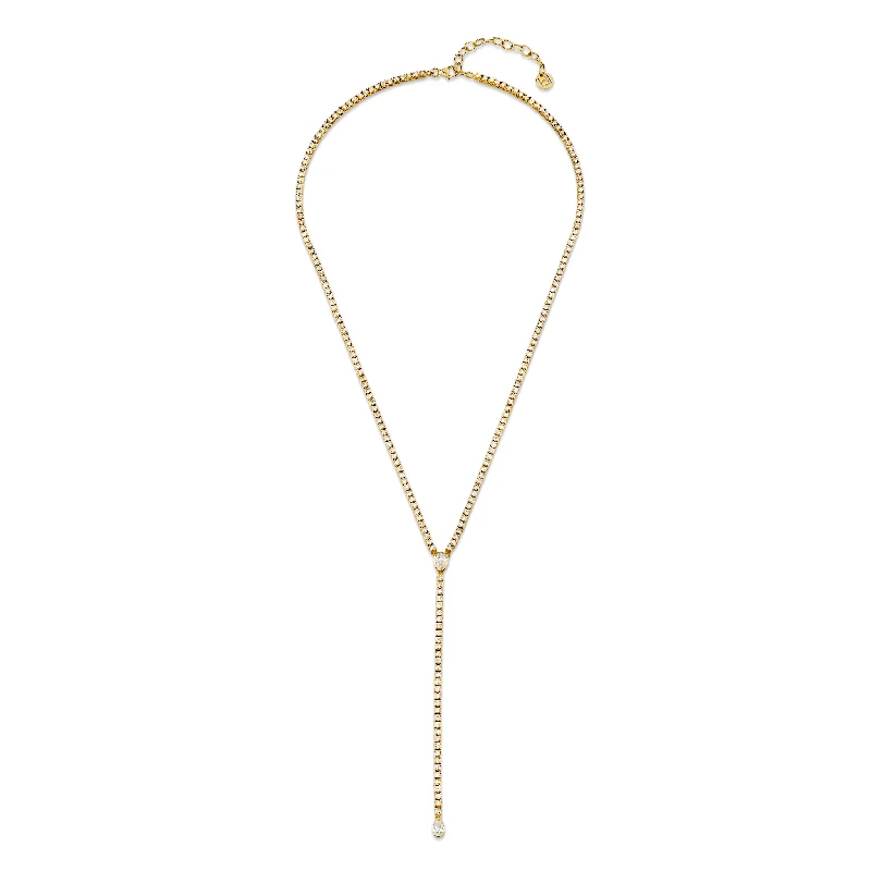 adjustable rope bracelet handmade 18K Iris Diamond Tennis Lariat