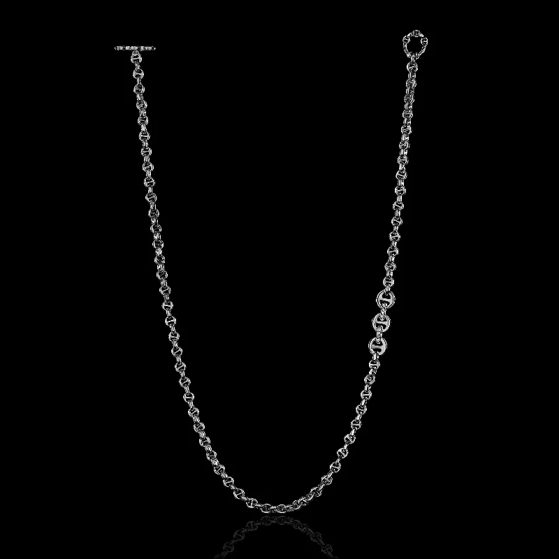 dainty sapphire stacking rings 5MM OPEN-LINK™ NECKLACE WITH DIAMOND PENDANT - 26"