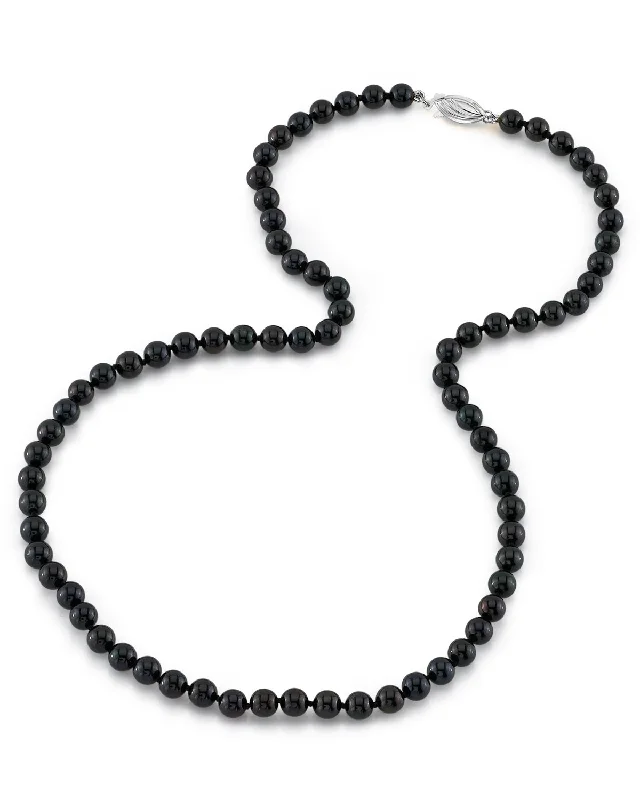 tiny star constellation bracelet Japanese Akoya Black Pearl Necklace, 5.0-5.5mm - AAA Quality