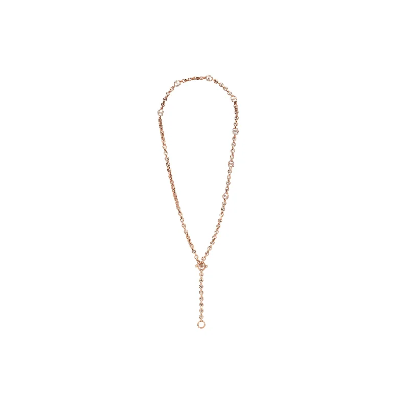 adjustable gemstone choker 5MM OPEN-LINK™ NECKLACE WITH SEVEN 10MM LINKS WITH DIAMONDS
