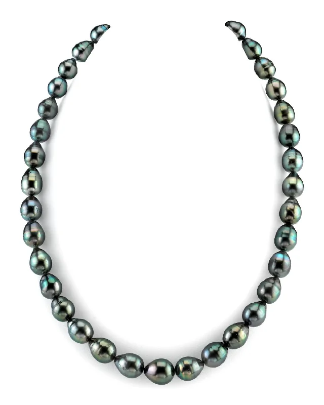 butterfly charm bracelet delicate Dark Tahitian Baroque Pearl Necklace, 8.0-10.0mm