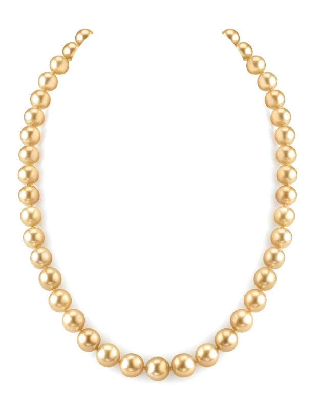 modern geometric drop earrings Golden South Sea Pearl Necklace, 8.0-10.0mm - AAA/Gem Quality