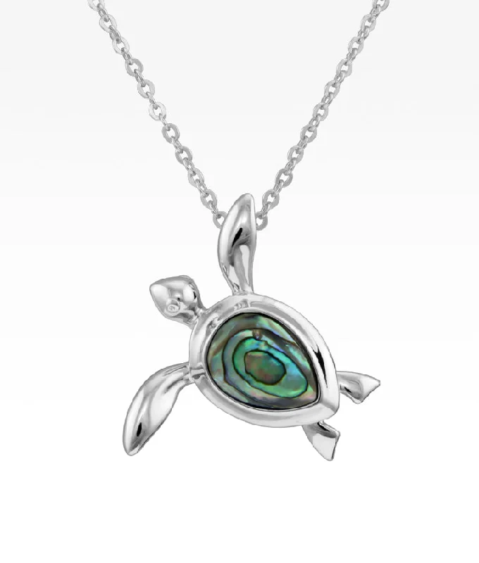 handcrafted crystal quartz ring Abalone Sea Turtle Necklace