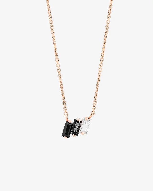 silver arrow pendant necklace Amalfi Black Ombre Mini Pendant