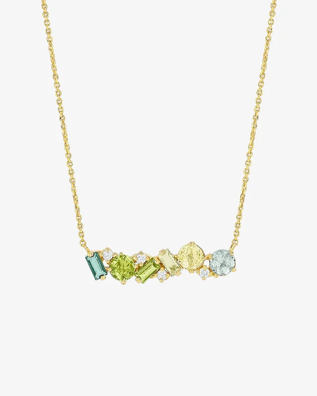 simple engraved wedding ring Amalfi Blend Green Ombre Pendant