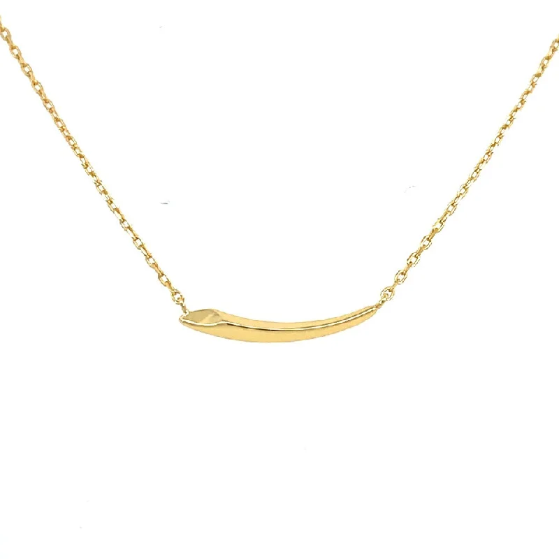 handcrafted gemstone drop earrings Ania Haie Sterling Silver Arrow Bar Necklace with Gold Overlay