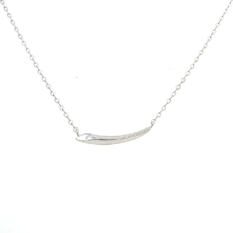 dainty gemstone chain bracelet Ania Haie Sterling Silver Arrow Bar Necklace