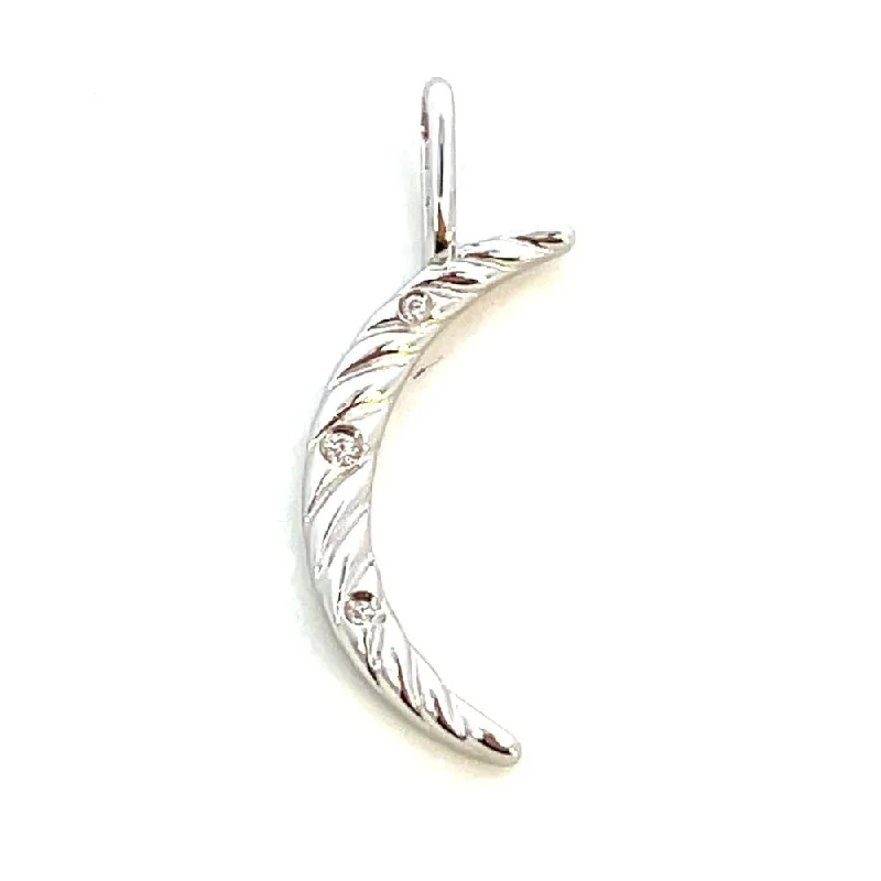 celestial astrology sign ring Ania Haie Sterling Silver Moon Charm