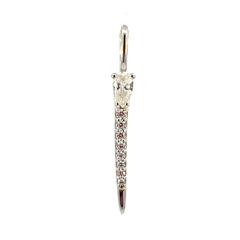 rose gold cartilage barbell Ania Haie Sterling Silver Sparkle Bar Charm