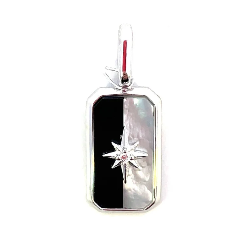 vintage lock and key necklace Ania Haie Sterling Silver Star Tag Charm