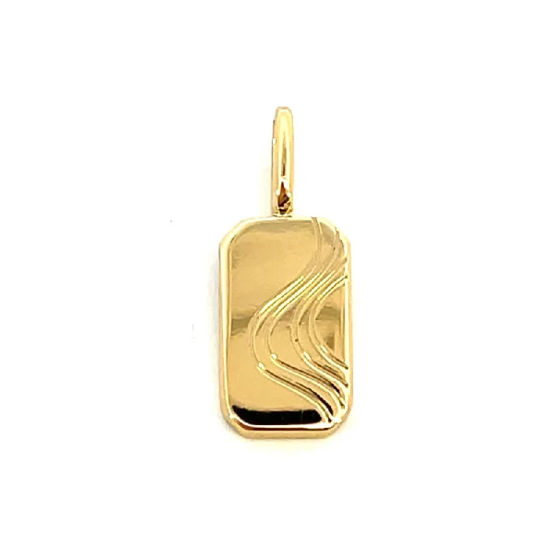 handmade braided anklet Ania Haie Sterling Silver Wave Tag Charm with Gold Overlay