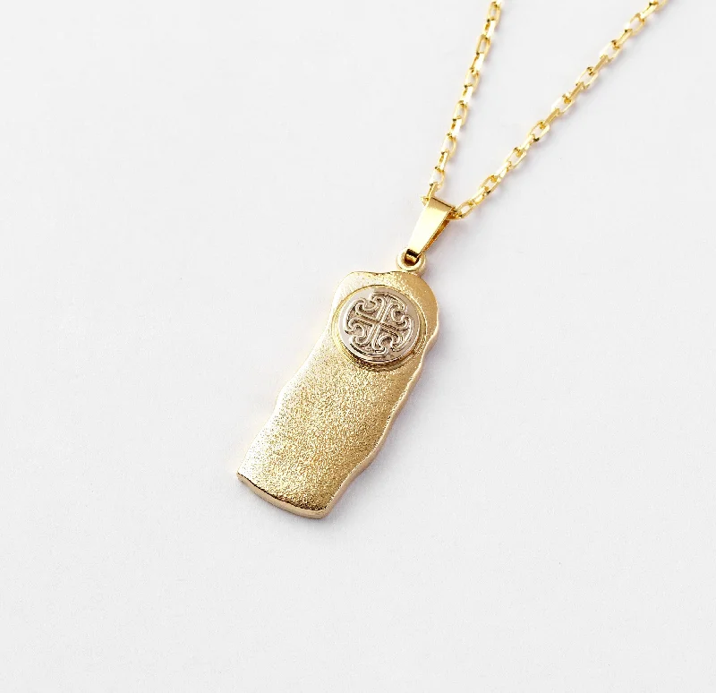 adjustable braided rope ring Ardmore Standing Stone Pendant