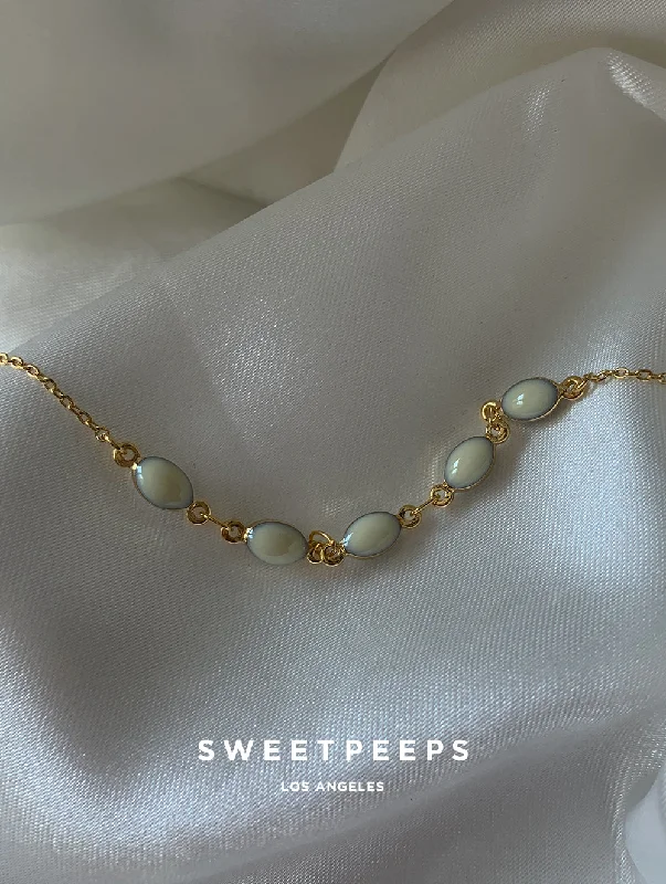 chunky statement cuff bracelet Ashley Pearl Beaded Necklace (APB)