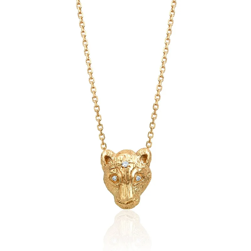 bold Cuban link bracelet men Baby Lioness Pendant