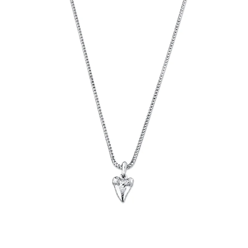 vintage diamond brooch Guardian Baby Shark Tooth Pendant Necklace