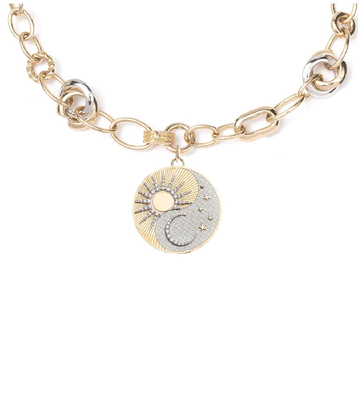 gold initial bracelet personalized Balance : Menagerie Necklace