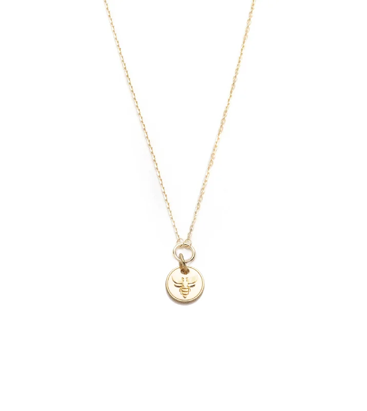 sterling silver arrow ring Bee - FoundRae x Every Mother Counts : Miniature Coin Drop Necklace