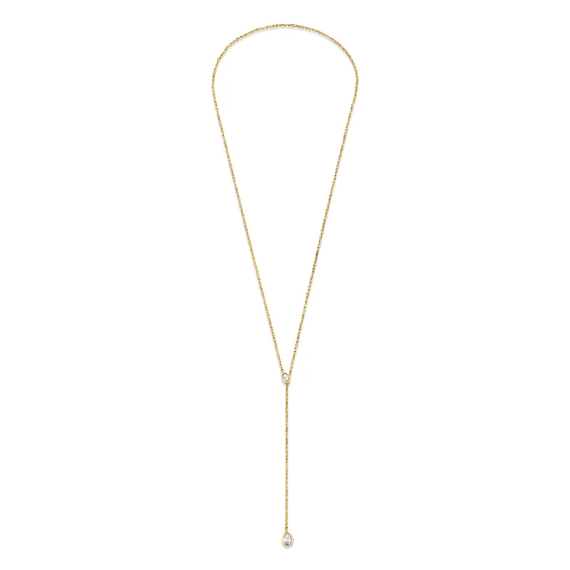 geometric diamond earrings gold Angel Eye Adjustable Lariat