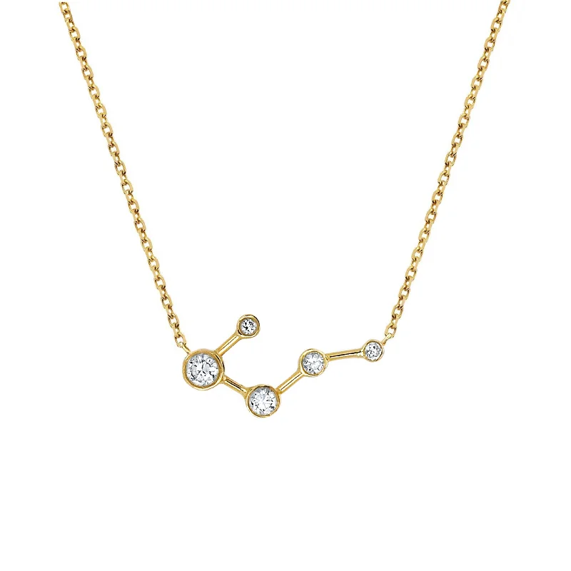 diamond halo engagement ring Big Dipper Diamond Constellation Necklace