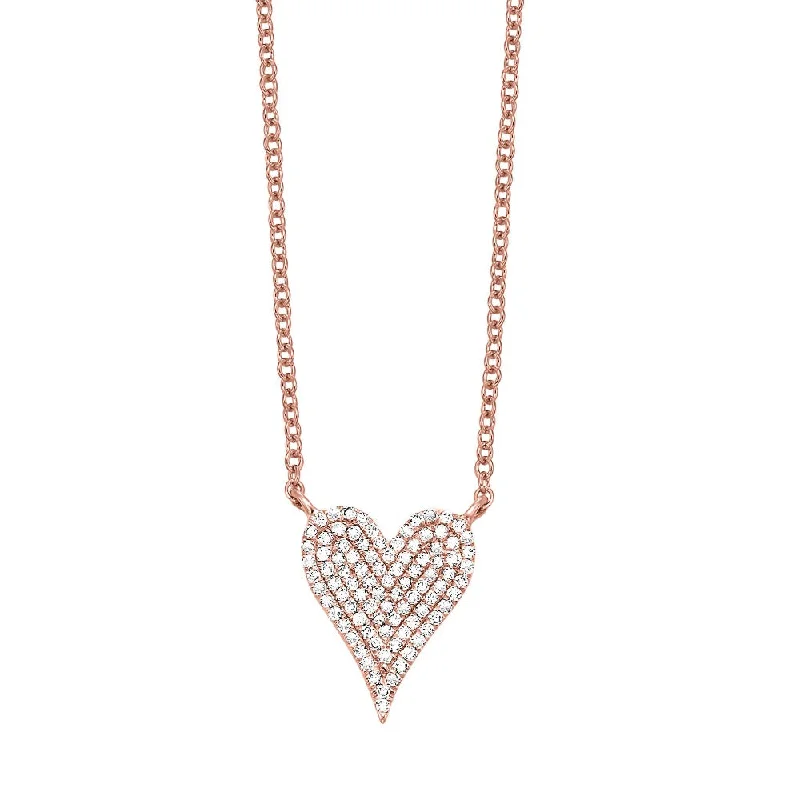 silver rope chain men 10K Gold and Diamond Heart Pendant | Fernbaugh's Jewelers