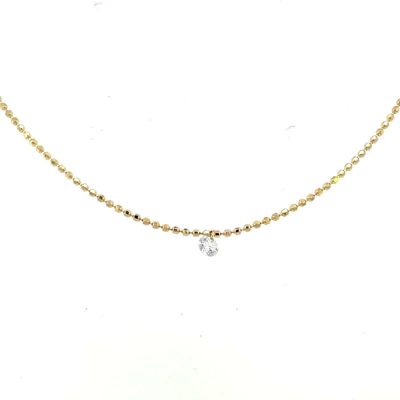 celestial star cluster earrings 14KY Dashing Diamond Single-Stone Pendant