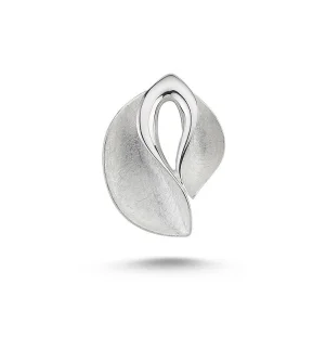 hammered silver wedding band Brushed Petals Pendant