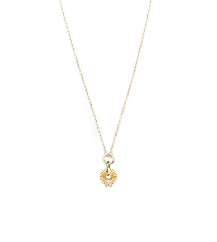 real turquoise drop earrings Butterfly - Reverie : Gold Symbol Disk Necklace