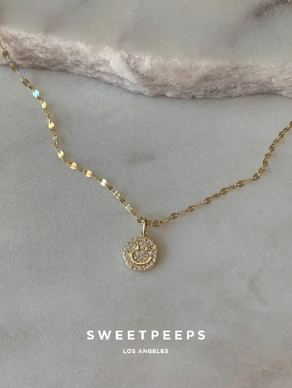 rose gold anklet chain Cheeky Smiles Necklace