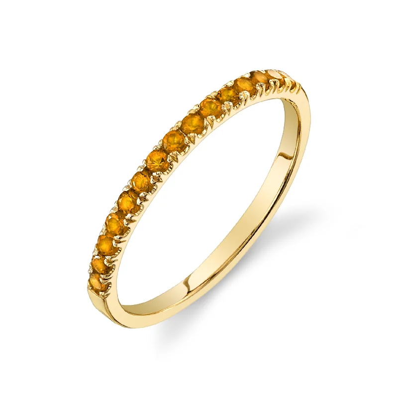 personalized hand-stamped bar ring PAVÉ RING