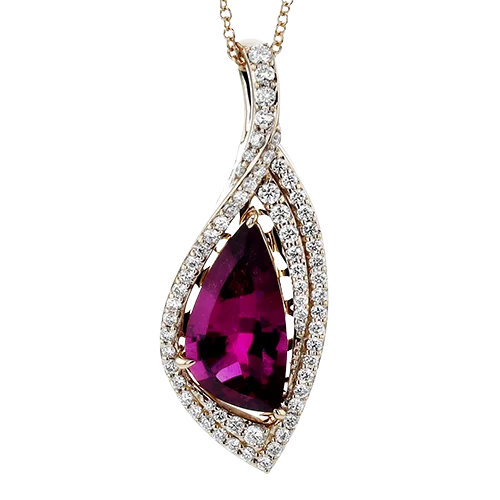 Color Pendant in 18k Gold with Diamonds