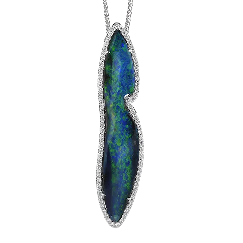 Color Pendant in 18k Gold with Diamonds